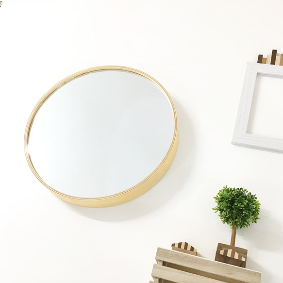 KATOMOKU Plywood mirror ミラー km-91N ナチュラル 2枚目の画像