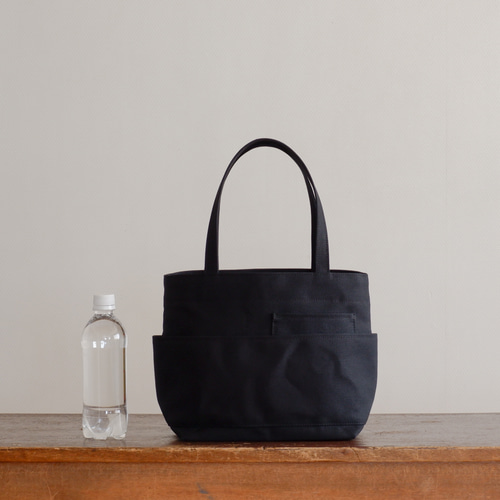 ダブルポケットミニトート 黒 / 8号帆布 トートバッグ aoya bags 通販