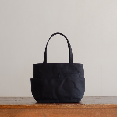 ダブルポケットミニトート 黒 / 8号帆布 トートバッグ aoya bags 通販