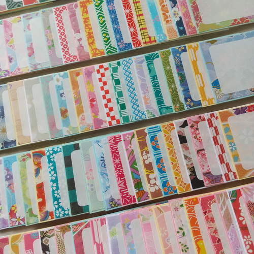 メッセージカード#1760☆100枚 和柄 コメントカード メッセージカード