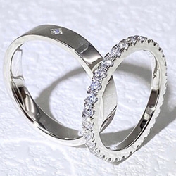ペアリング【セット】結婚指輪　S 925 シルバー　受注製作 1枚目の画像