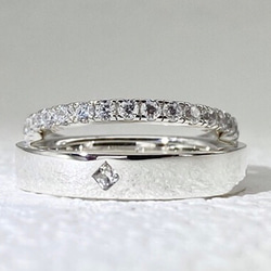 ペアリング【セット】結婚指輪　S 925 シルバー　受注製作 3枚目の画像