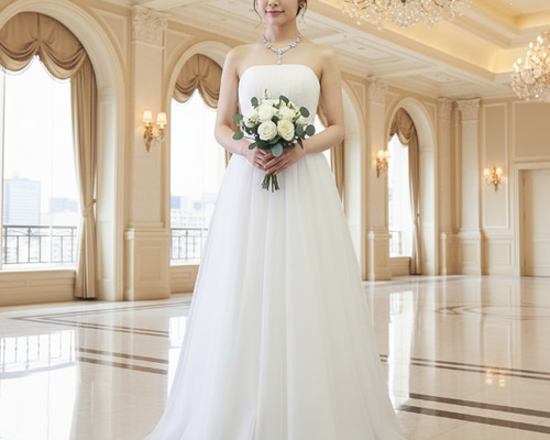 ブライダルインナー　E75 ホワイト　フォトウエディング、結婚式、二次会、前撮りなどに 60f884c88b64d67329e4a9ec438b70