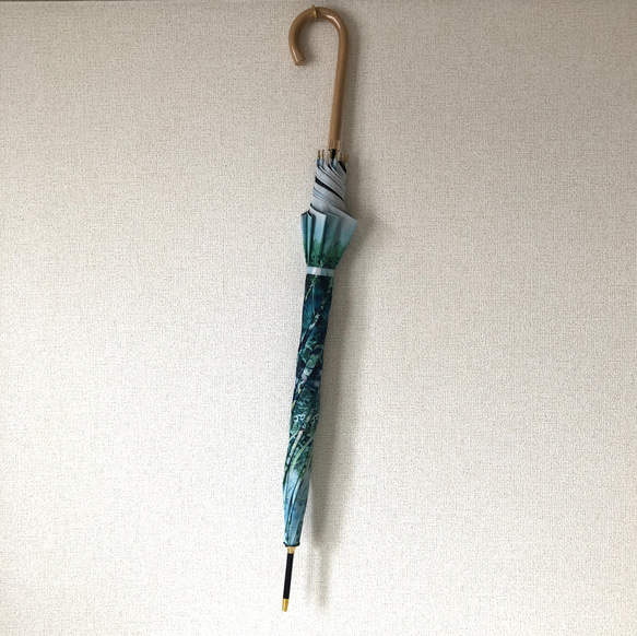 【第2次預約截止：8月底】日本製雨傘晴雨傘 Turquoise Botanical 第9張的照片