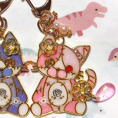 まねき猫 紅葉 ハロウィン 猫ぱん どんぐり ハンドメイド レジン