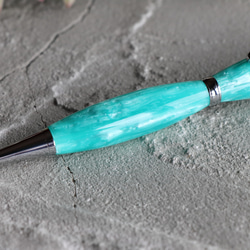 「ターコイズエンジェル・Luna」手作りボールペン Viriditas ジェットストリーム芯 3枚目の画像