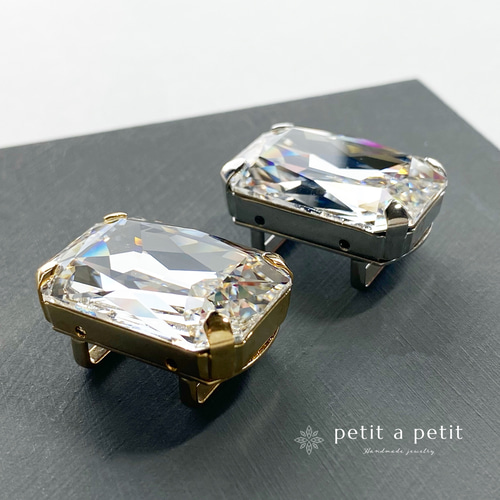 Many Thanks✴︎スワロフスキー®︎ Rectangle 帯留orヘアゴムorポニー