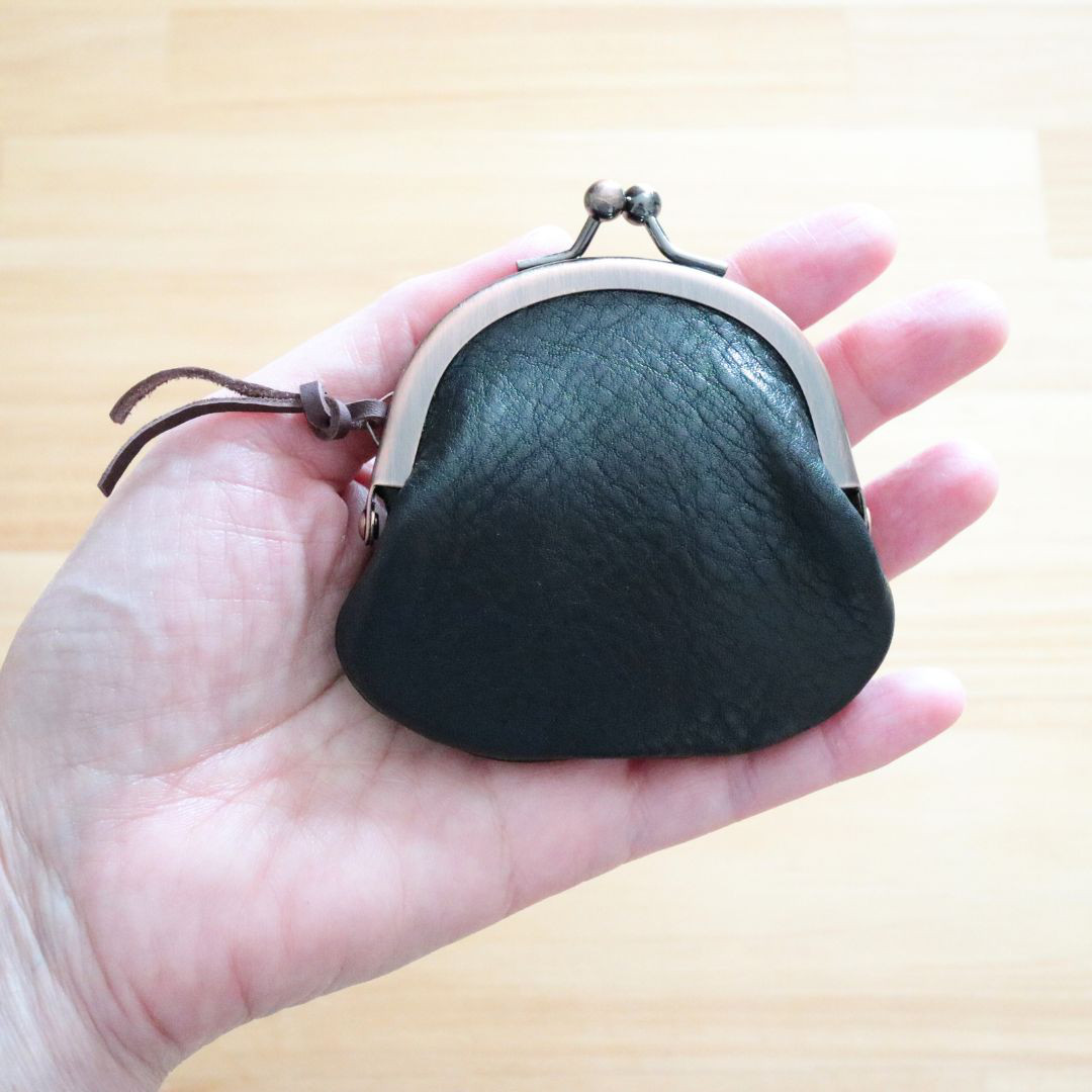 黒 お値下げ♪arts&science レザー 美品 がま口コインケース