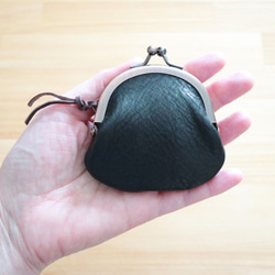 黒のレザーがま口ケースと小銭入れ 楽天市場】コインケース 小銭入れ がま口 がまぐち BOX型 薄型