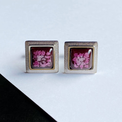 Leaf Chirashi Cloisonne cufflinks 純銀箔葉景泰藍 第1張的照片