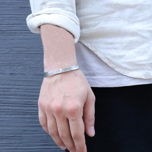ブレスレット②　シルバーバングル　silver　刻印入り 78fd810645696c4a132d8010f88b98