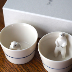 Polar bear's "Kumagoro" Small cup  No.1 + No.2 第1張的照片