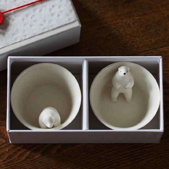 Polar bear's "Kumagoro" Small cup  No.1 + No.2 第3張的照片