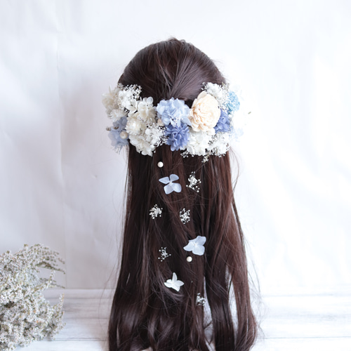 カラーオーダーOK】海のナチュラルヘッドドレス＊ラプンツェル