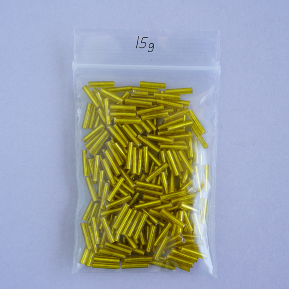 (15g) 9mm ヴィンテージ 竹ビーズ　ゴールド　ベネチアンビーズ 9枚目の画像