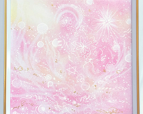 絵画　アクリル画　原画　希望への道　癒し　光　風景画　S.I 59f134fb4d6be22a6db8738479fb62