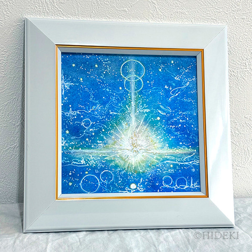 光の羽ばたき。多色抽象アクリル画 光の羽ばたき」S4サイズアクリル抽象画 多色 黒キャンバス - メルカリ