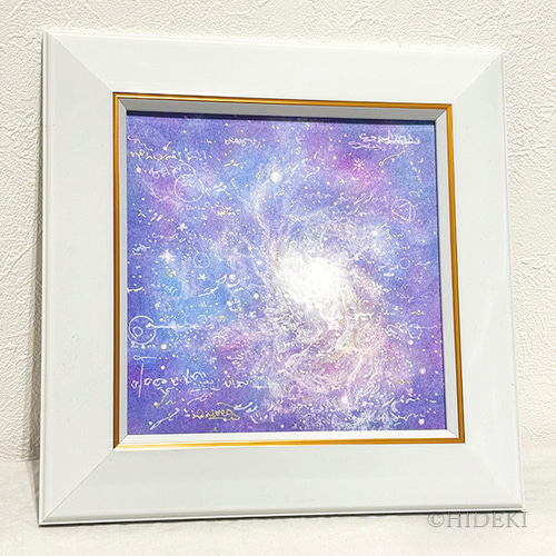 抽象画『星たちの輝き』 パステルアート原画 HIDEKIのヒーリング