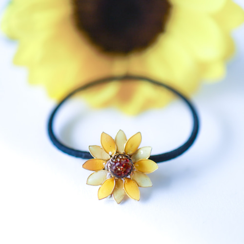 ひまわり ヘアゴム