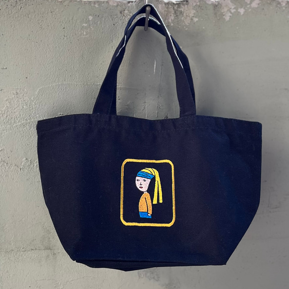 巨匠動物園】青いハチマキの子ミニトートバック トートバッグ BESIDE