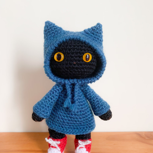 猫耳パーカーのねこ【あみぐるみ】 あみぐるみ Nekomimi Keito 通販