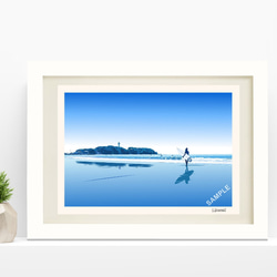 江ノ島の絵　絵画　額 江之島蒔絵額 文化遺産オンライン