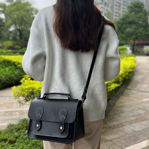 ショルダーバッグ サッチェルバッグ ハンドバッグ 本革 ヌメ革 斜