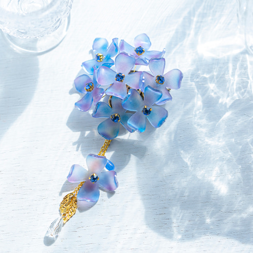 紫陽花゜・*:.。.柔青.。.:*・゜ （かんざしタイプ） （かんざしタイプ） 紫陽花゜・*:.。.柔青.。.:*・゜