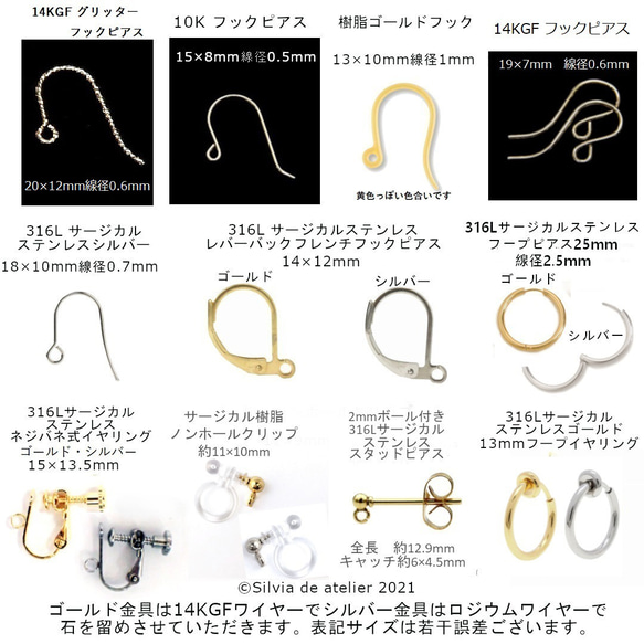 【數量有限 - 耳環可更換】大號藍色螢石梨形樹脂夾式耳環 第9張的照片
