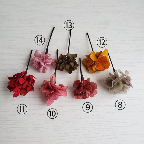 デンファレとカスミソウ 髪飾り プリザーブドフラワー ドライフラワー