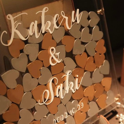 ハートドロップス ウェディング 結婚証明書 ウェルカムボード lovers