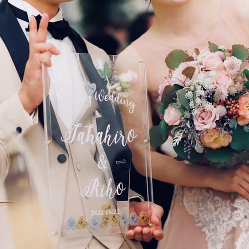 ハートドロップス ウェディング 結婚証明書 ウェルカムボード lovers