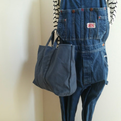 ロングセラー　洗える帆布バッグ【A4対応】帆布　BASIC TOTE ( M ) モスグリーン 6枚目の画像