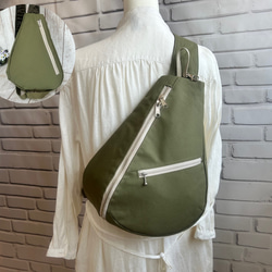 古い帆前掛けリメイクボディバック ボディバッグ・ウエストポーチ