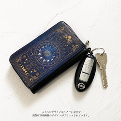 Meteor BLACK Mini Wallet / Compact Wallet Key Wallet / Night Sky 第7張的照片