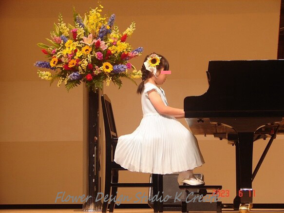 浴衣髪飾りに♡夏の向日葵とピンクのお花のヘアクリップ 　向日葵　おでかけ　浴衣　ひまわり　髪飾り 12枚目の画像