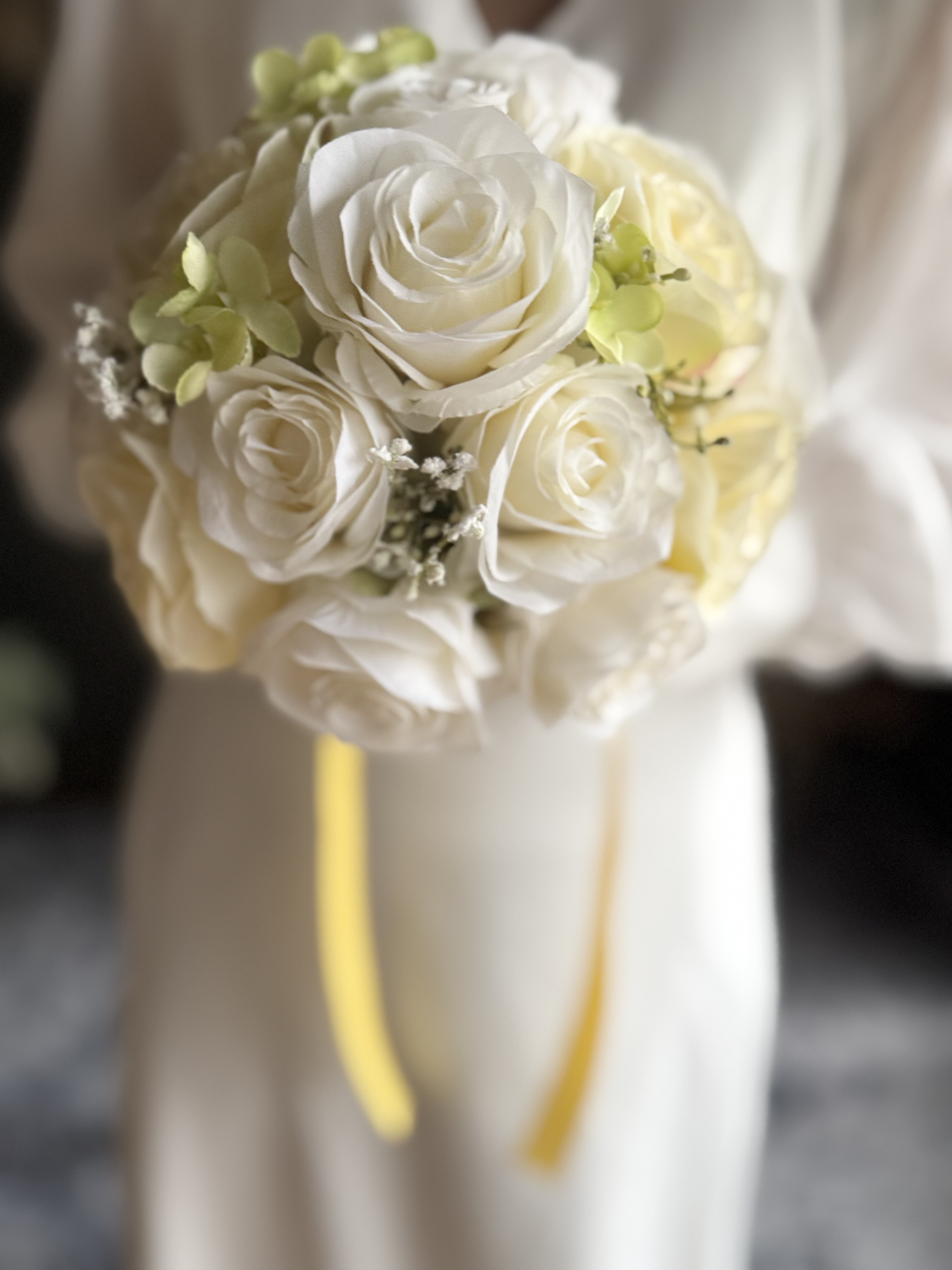 ＊人気再販＊黄色×グリーンのラウンドブーケ☆