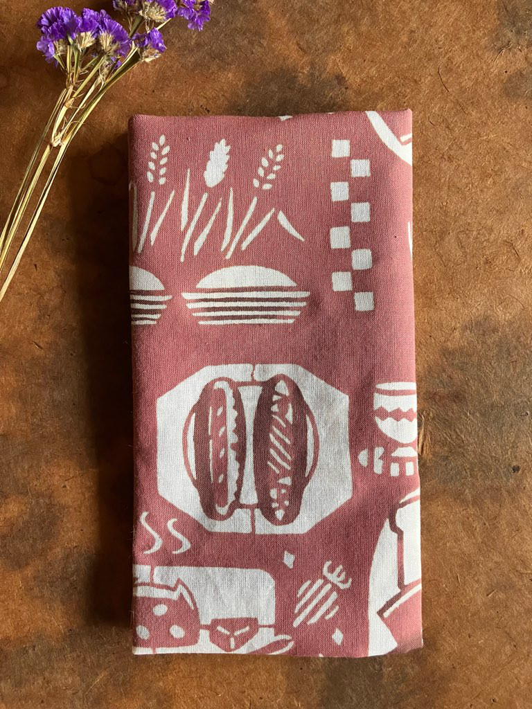 ★家紋幟旗のパンツ★柿渋染★ ジ*ョ様