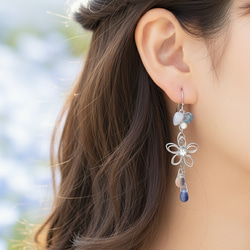 ブルーレース ピアス（フック・チェーン） の人気通販｜Creema