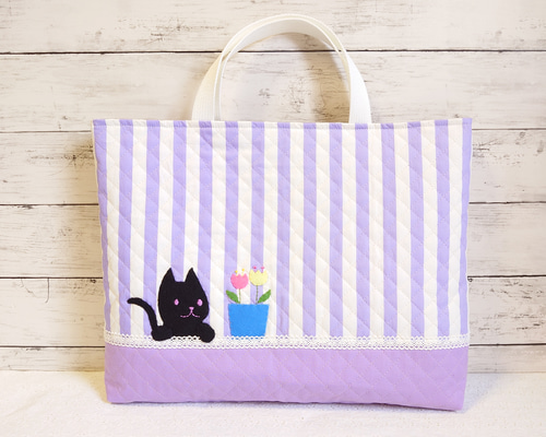 メルヘン猫　ねこ　オーダー　給食袋　ランチョンマット　体操着袋　レッスンバッグ 05ddb4a2e862c3fae2384ca3cd83c2