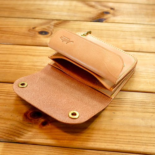 ☆受注生産☆ トラッカーウォレット ショート 革財布 Cカン無し ☆受注生産☆ トラッカーウォレット ショート 革財布 Cカン無し