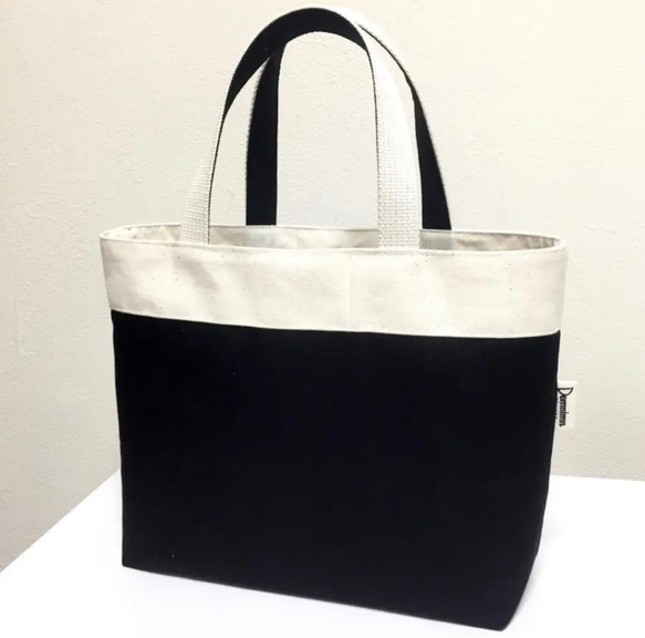 帆布 黒 トートバッグ /A4対応サイズもあります トートバッグ