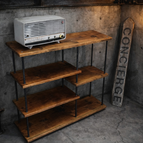 ♦️販売再開♢変則5段ラック♢ インダストリアル・ 棚 ・ シェルフ