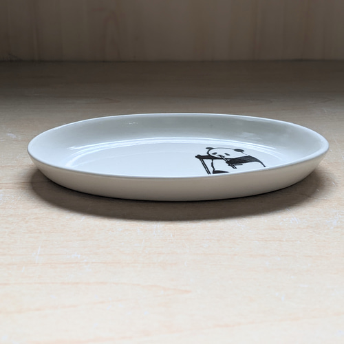 うつわやみたす パンダ皿 パンダ醬油皿(アッパー) 薬味皿・豆皿 丸山陶房（桑原純) パンダ