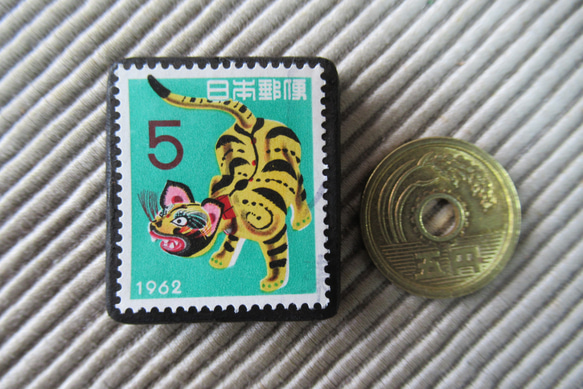 日本郵票胸針5247 第3張的照片