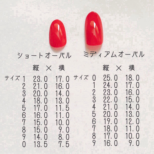 サイズ確認用ネイルチップ その他素材 y.nail 通販 7402186｜Creema