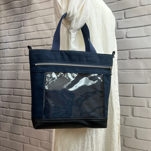ロイヤルブルーの2wayバッグ(Lサイズ) ショルダーバッグ ピン ロイヤルブルーの2wayバッグ(Lサイズ) ショルダーバッグ ピン