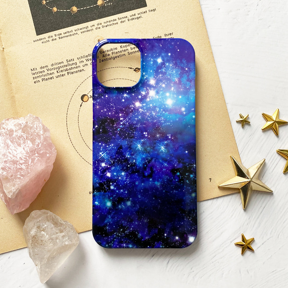 星と銀河の宇宙柄 iPhoneケース ハードケース スマホケース