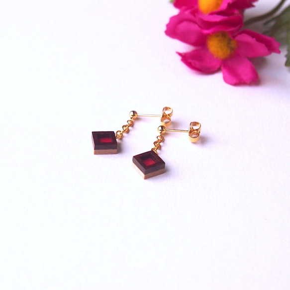 Timber Earrings 〜Japonaise〜「緋（Hi）」 第2張的照片