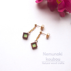 Timber Earrings 〜Japonaise〜「若葉（Wakaba）」 第1張的照片